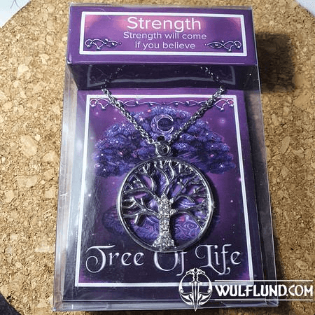 STRENGTH - TREE OF LIFE PENDANT WITH A CHAIN