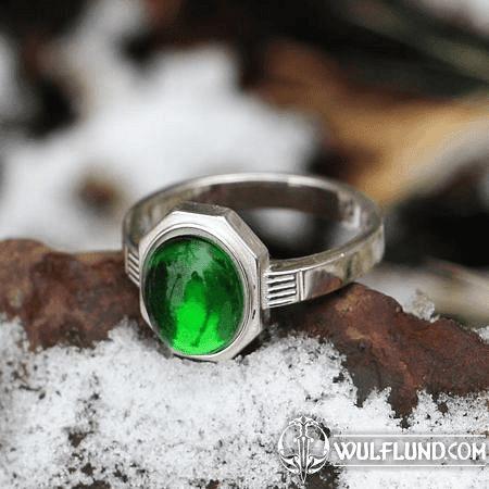 ALBION, REPLIK EINES MITTELALTERLICHEN RINGS AUS ENGLAND, SILBER