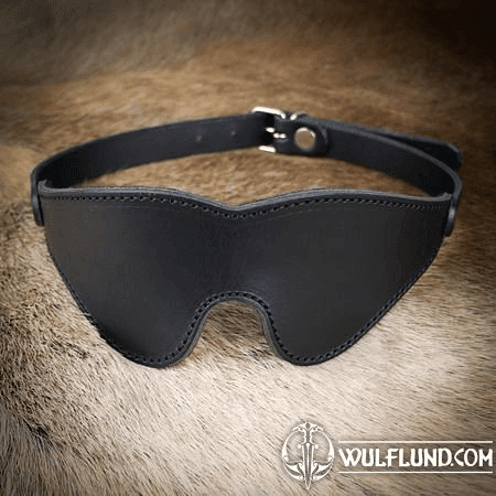 LEATHER MASK LINED WITH SOFT FELT