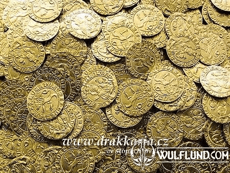 BOHEMIA, CHARLES IV 1346 – 1378 DUCAT, BRASS COIN REPLICA