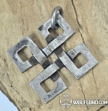 ENDLESS KNOT, FORGED PENDANT