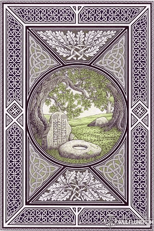 RUNESTONE TEMPLE, PAGAN POSTER