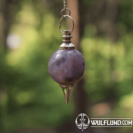 DOWSING AMETHYST, AGATE PENDULUM