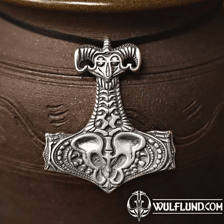 NECRO-ORGANIC THOR'S HAMMER BY WULFLUND, SILVER 925, 14 G