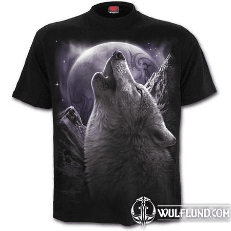 WOLF SOUL - FRONT PRINT T-SHIRT BLACK