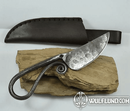 FORGED VIKING KNIFE AND LEATHER SHEATH