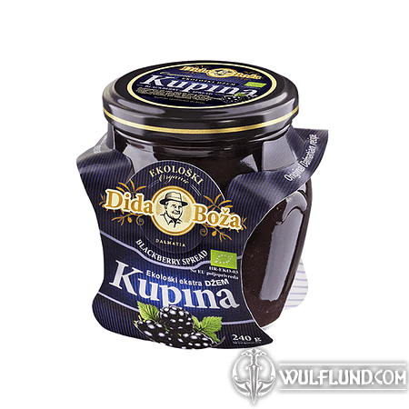 BIO BLACKBERRY VINTAGE JAM 240 G (82% FRUIT) - DIDA BOŽA