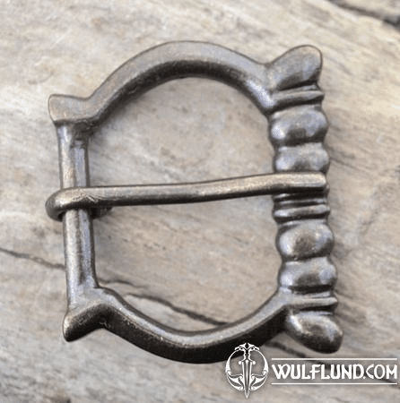 GOTHIC BUCKLE FOR BELTS, BRASS COLOR