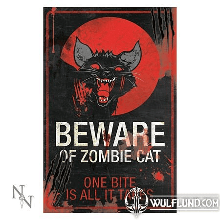 ZOMBIE CAT PANCARTE