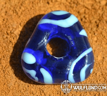 CELTIC HANDMADE GLASS BEAD, MUSEUM REPLICA V5C