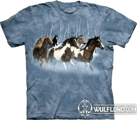 WINTER RUN - HORSES T-SHIRT MOUNTAIN