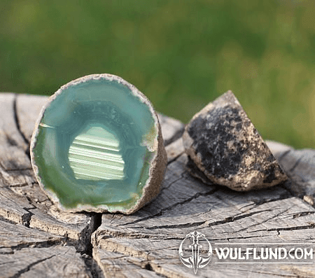 AGATE - GÉODE, VERT