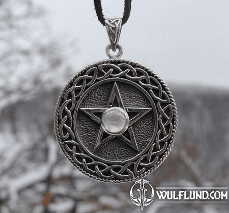 PENTACLE PENDANT WITH STONE