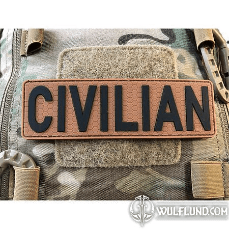 CIVILIAN PATCH, COYOTE BROWN BLACK