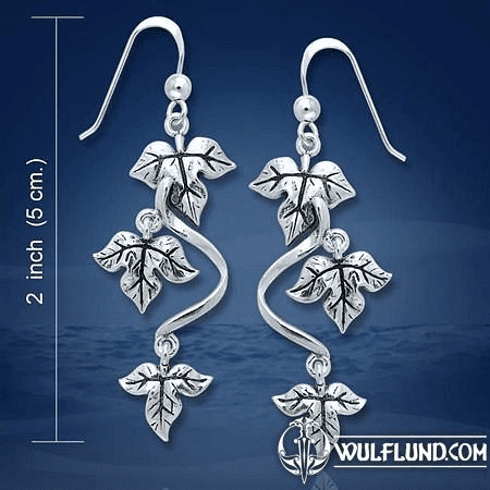 SILVER LEAVES, EARRINGS