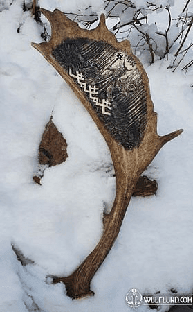 VELES, ENGRAVED ANTLER