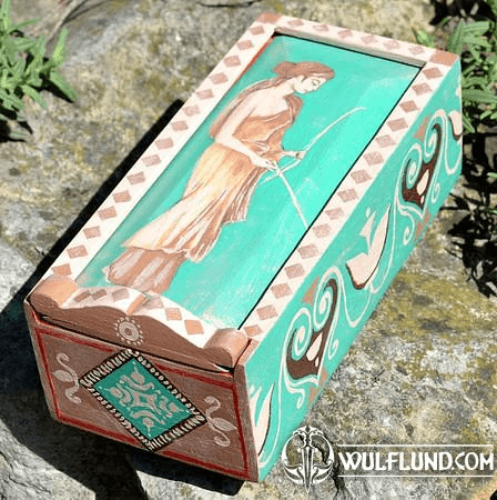 ROMANA PUELLA, ANCIENT ROME WOODEN BOX, REPLICA