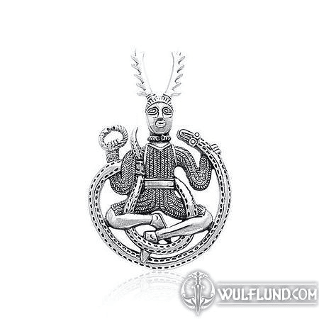 CERNUNNOS, SILVER PENDANT