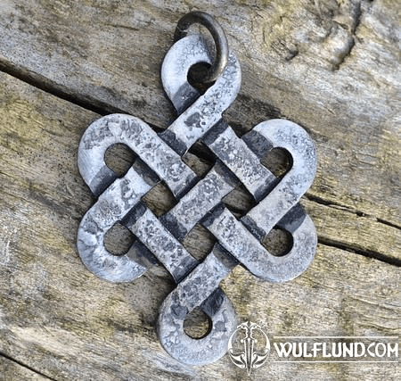 CELTIC KNOT OF LIFE, FORGED PENDANT, STEEL