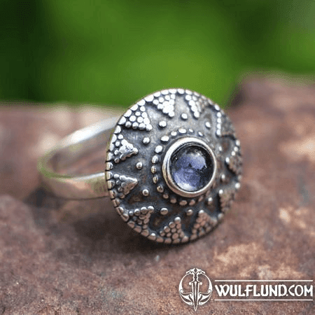 SLAVIC RING WITH IOLITE