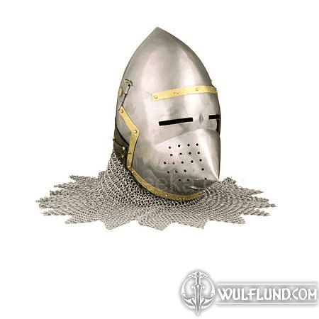 BASCINET - PIG FACED HELMET WITH CHAINMAIL