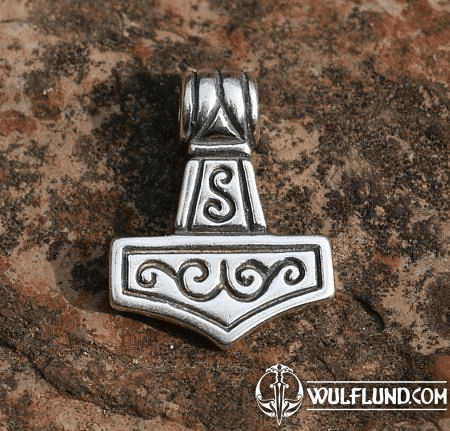 THOR'S HAMMER, SMALL, SILVER PENDANT