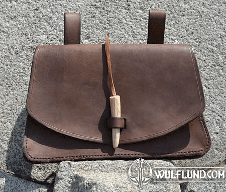 LARGE CAPACITY LEATHER BAG WITH ANTLER