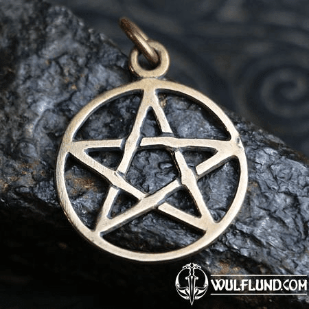 PENTACLE, BRONZE PENDANT