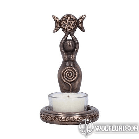 TRIPLE GODDESS TEA LIGHT 12CM