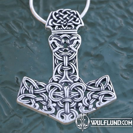 MJÖLNIR THOR'S HAMMER SILVER PENDANT