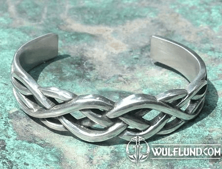 CELTIC, BRAIDED PEWTER BRACELET