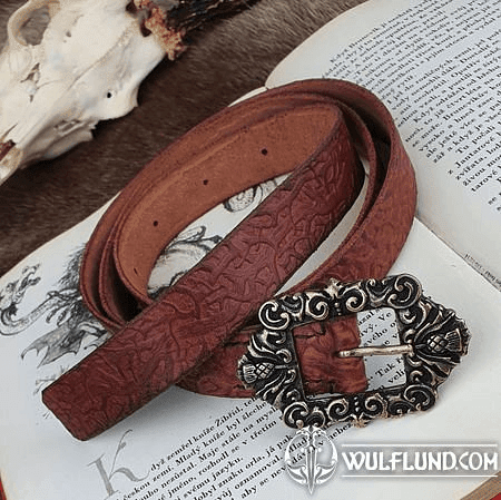 ALBA, SCOTTISH LEATHER BELT BROWN