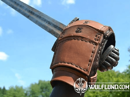 LEATHER GAUNTLET FOR SWORD FIGHT, FOR RIGHT HAND