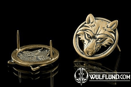 WOLF, RIVET FOR LEATHER CRAFT, BRONZE