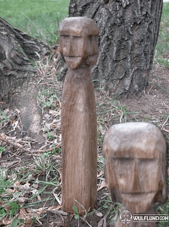 SVETOVID - REPLICA FROM WOLLIN - POLAND - WOODEN IDOL - SLAVIC MYTHOLOGY - MYTHS