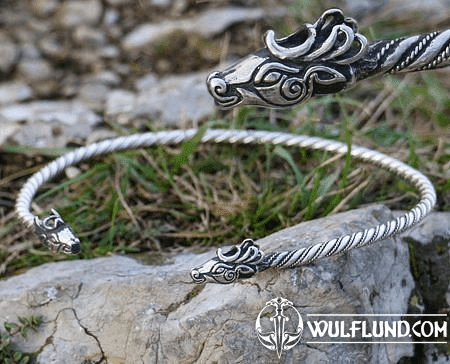 FIANNA, CELTIC DEER, TORC, SILVER