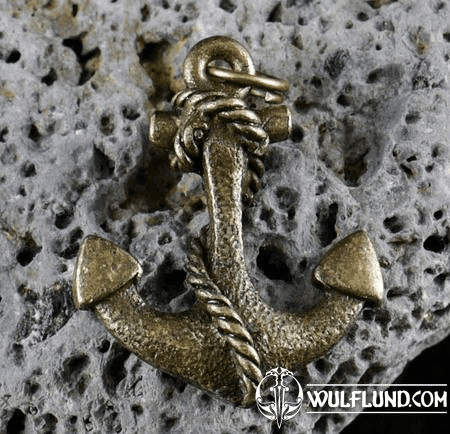 NAVY ANCHOR, PEWTER PENDANT