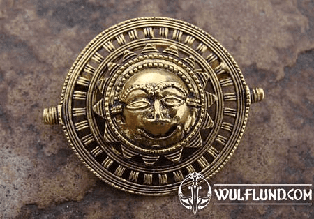 AZTEC SUN, COSTUME BROOCH