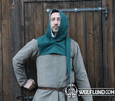 MEDIEVAL HOOD WITH LINEN LINING
