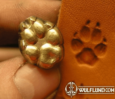 WOLF TRACK, LEATHER STAMP
