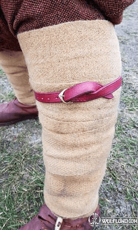 MEDIEVAL LEATHER GARTERS - RED