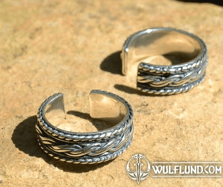 BAGUE NORDIQUE À TRESSE EN ARGENT 925