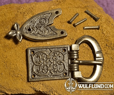 BELT BUCKLE AND BELT STRAP, MIDDLE AGES