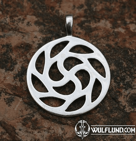 SUN SYMBOL, SILVER PENDANT