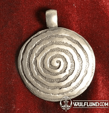 PALEOLITHIC ANCIENT SPIRAL, TIN PENDANT