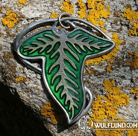 ELVEN LEAF PENDANT, TIN ALLOY