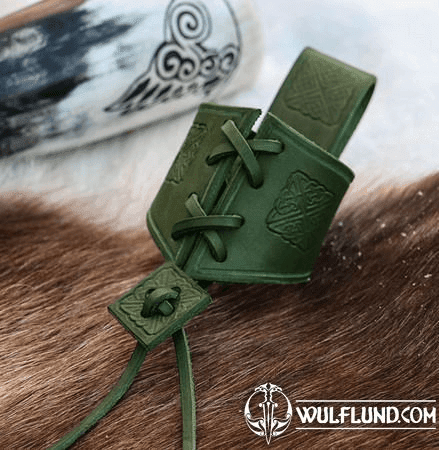 DRINKING HORN HOLDER - CELTICA, GREEN