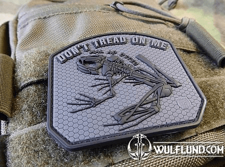 DON´T TREAD ON ME FROG, 3D BLACKOPS VELCRO PATCH