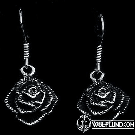 ROSE - BOUCLES D'OREILLES EN ARGENT 925 AG