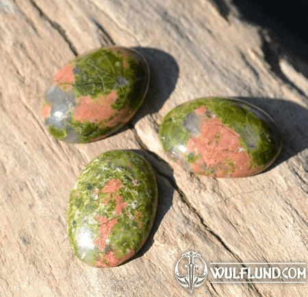 UNAKITE, 18 MM X 13 MM OVAL CABOCHON